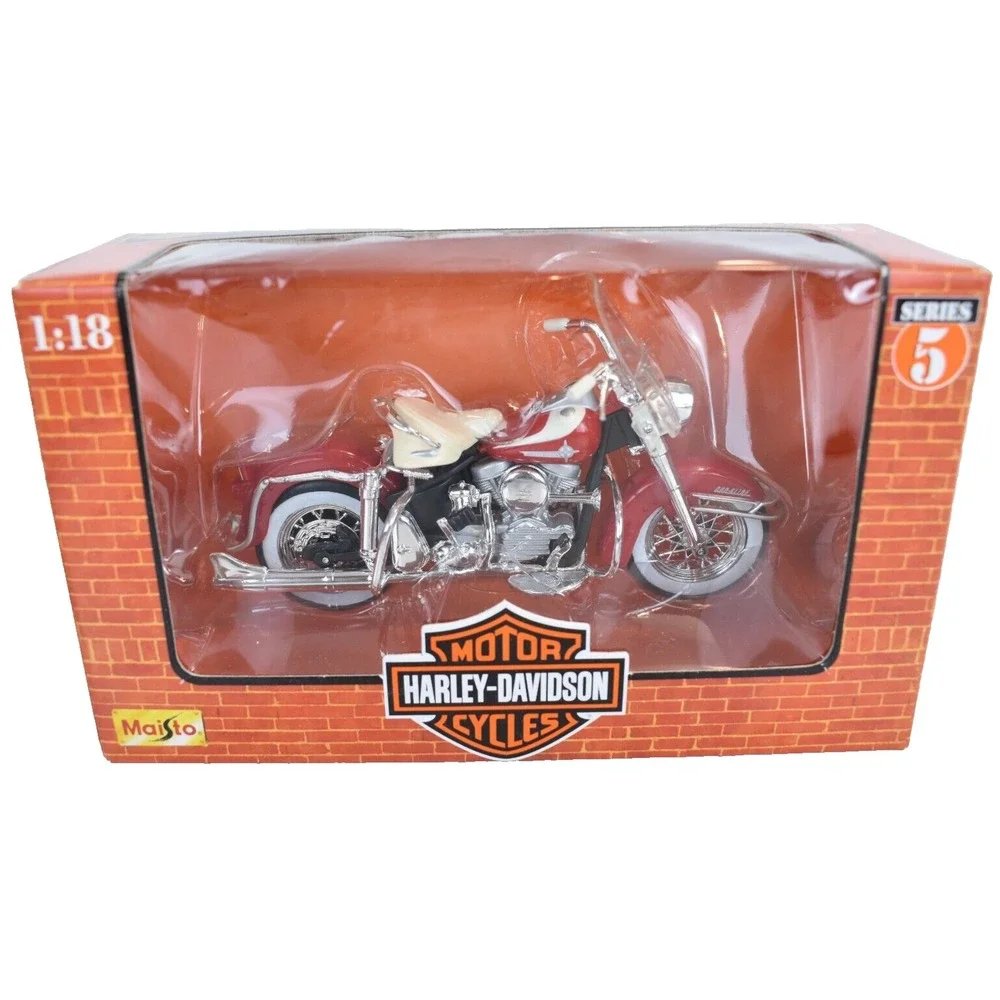 Harley Davidson Maisto 1962 FLH Duo Glide Diecast 1:18 in box
